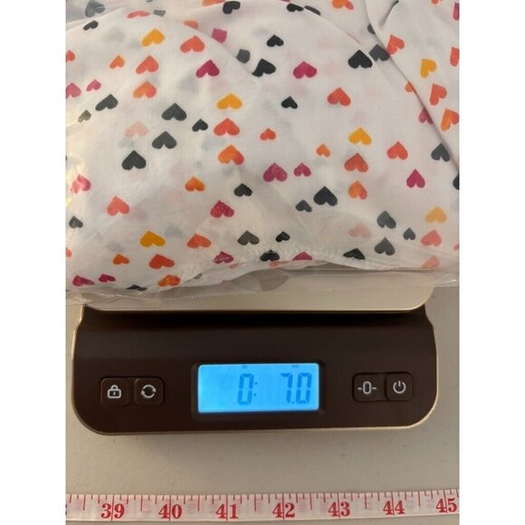 Jane and Delancey Womens' All over heart pattern tiered ruffle blouse size XL - Picture 12 of 12